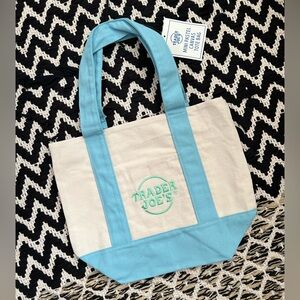 Trader Joe's Pastel Canvas Tote